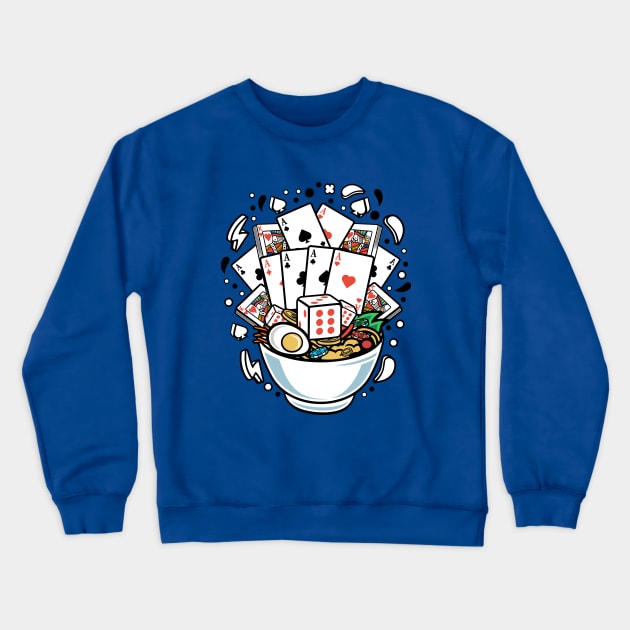 Ramen card game Crewneck Sweatshirt by Mako Design 